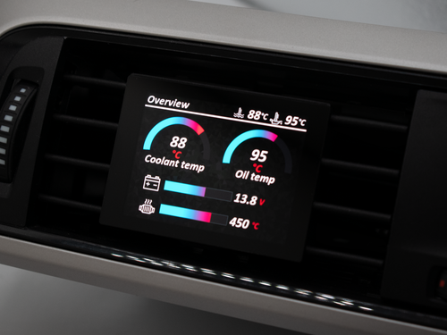 Datendisplay BMW 3er 4er F3X F30 F80 F82 F83 ECKIG