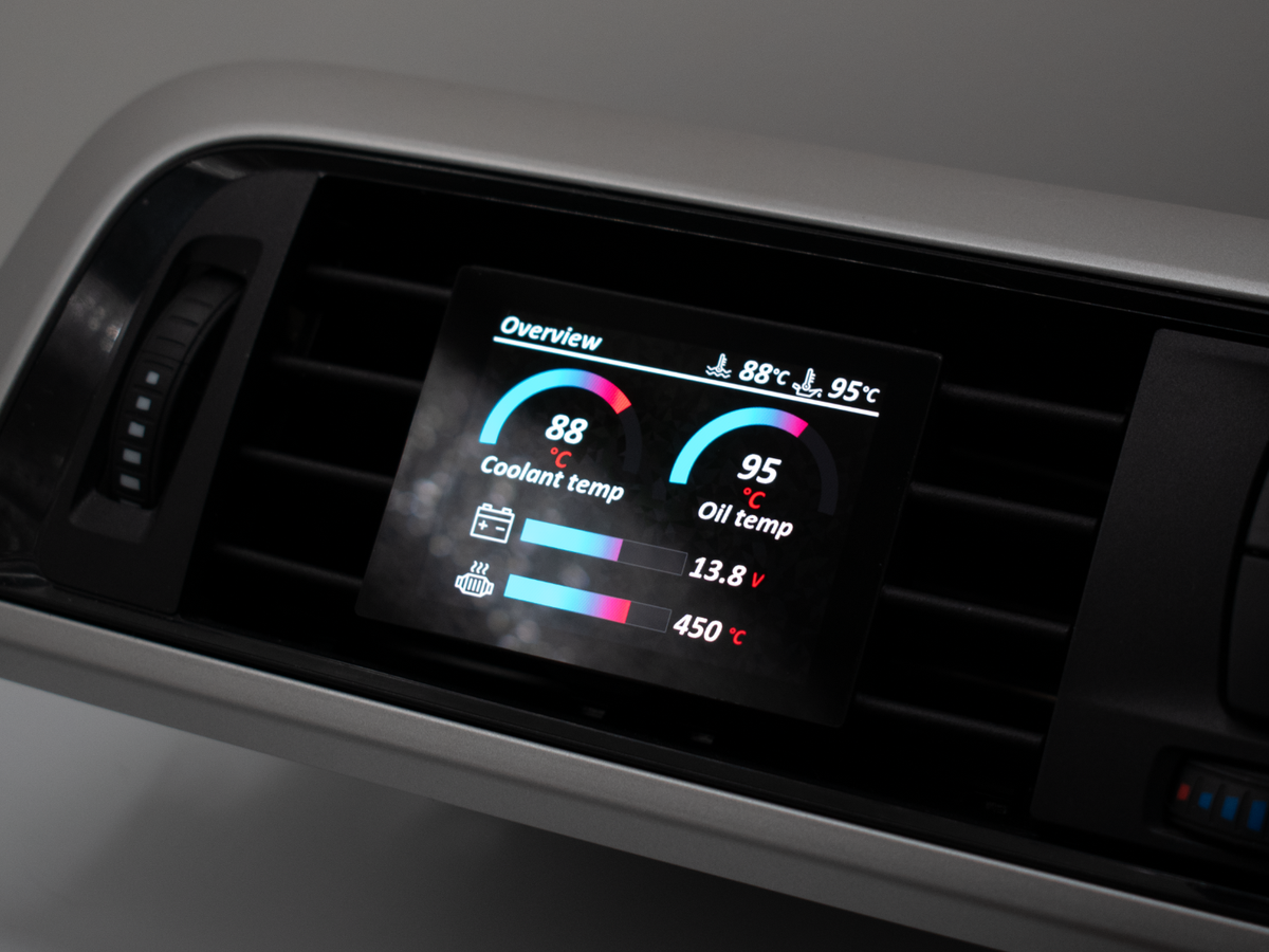 Datendisplay BMW 3er 4er F3X F30 F80 F82 F83 ECKIG