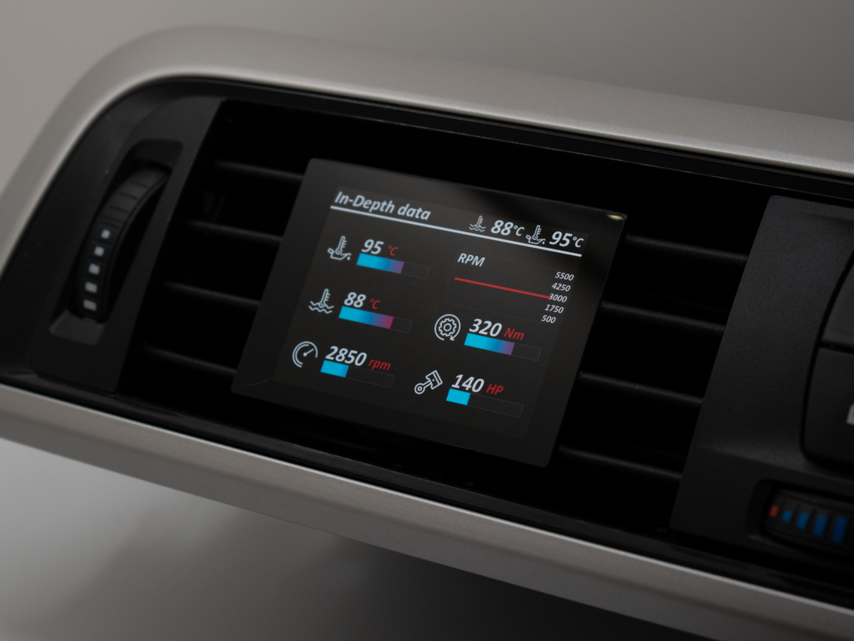 Datendisplay BMW 3er 4er F3X F30 F80 F82 F83 ECKIG