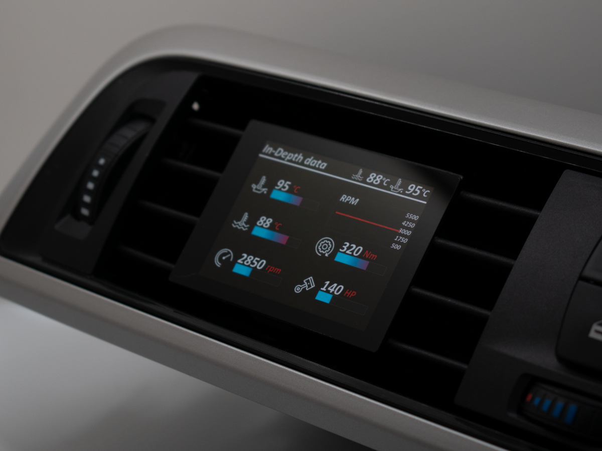 Datendisplay BMW 3er 4er F3X F30 F80 F82 F83 ECKIG